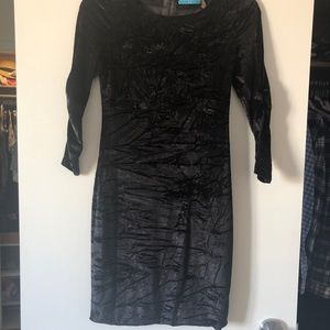 Alice + Olivia Black 3/4 Sleeve Dress